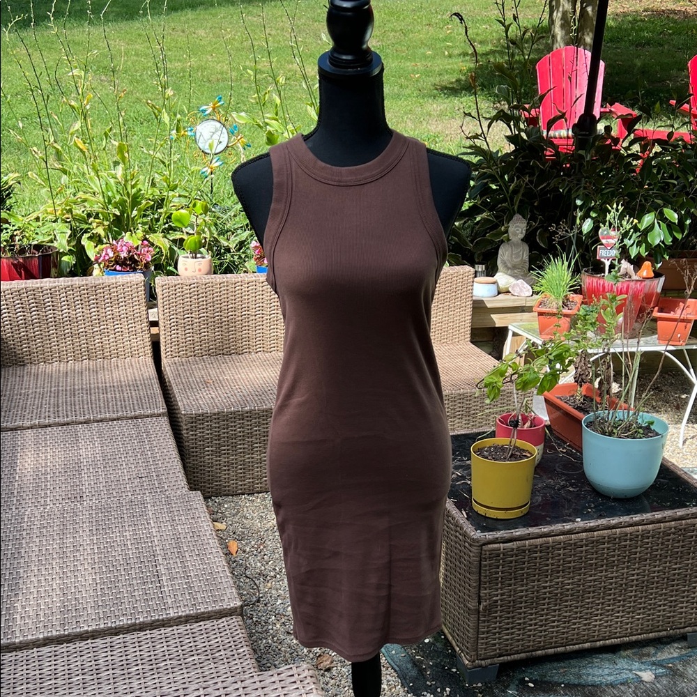 Old Navy Brown Midi Dress